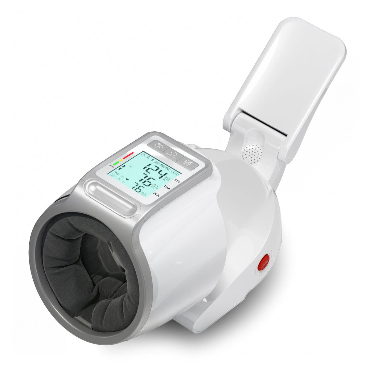 FDA Cleared Upper Arm Blood Pressure Monitor, 3.5" LCD, Dual User 99 Memories, USB-C, Fits 7.1"-16.5", No Wrapping Requi