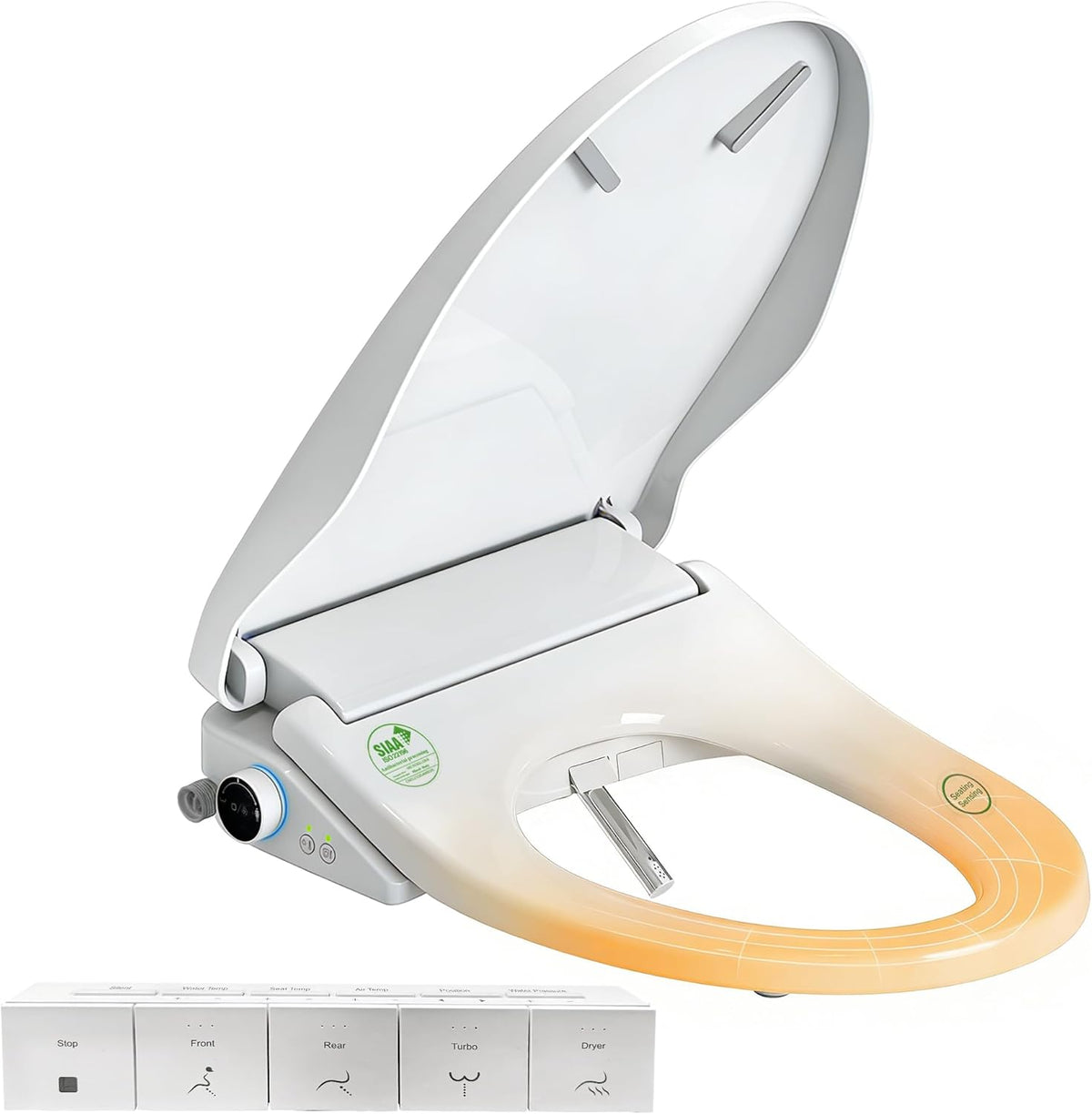 Smart Electric Heated Bidet Toilet Seat, Elongated