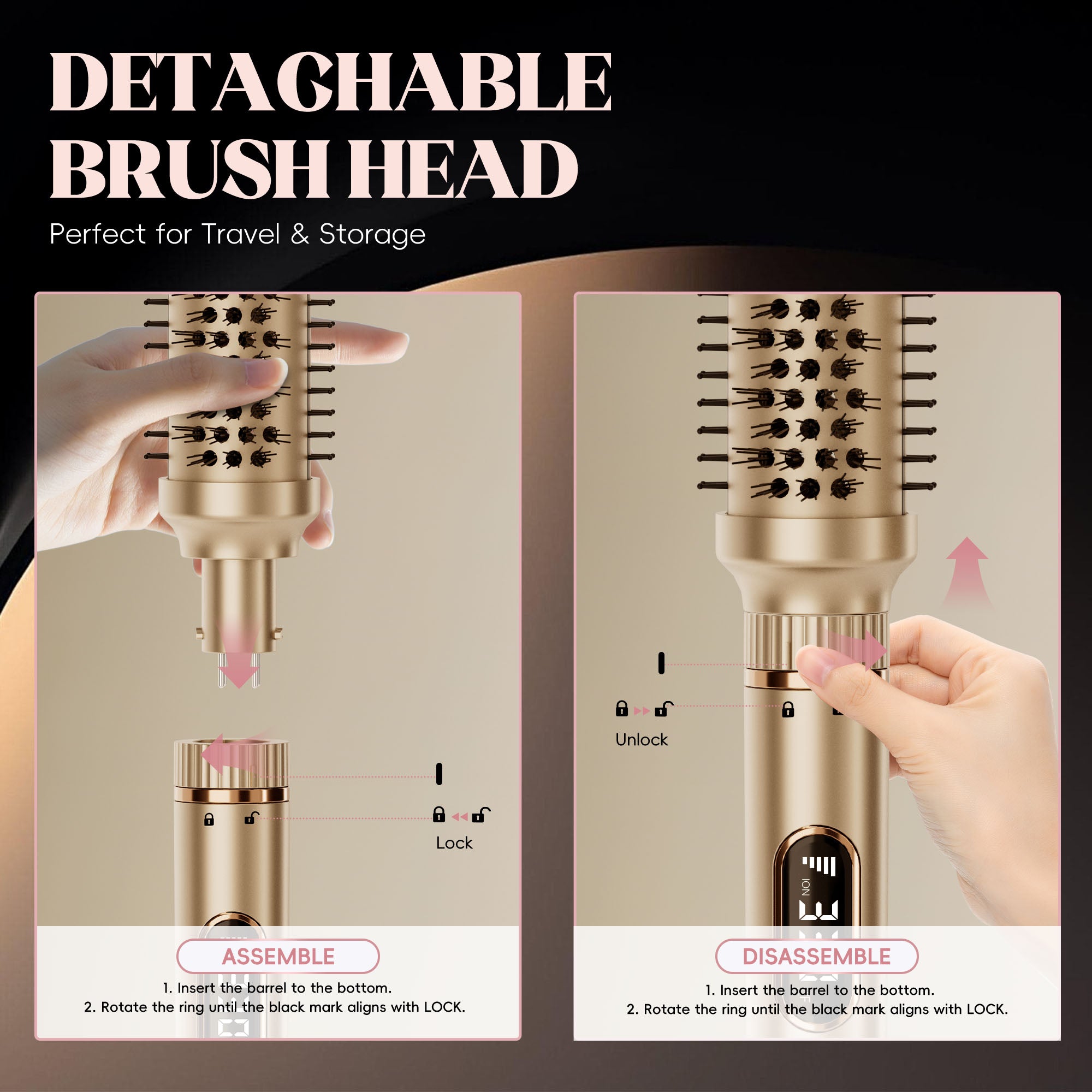 SKIMI Hair Curling Wands, Professional Instant Heat Up Hair Curling Wand Set, Flat Iron, Curling Wand, Hair Straightener