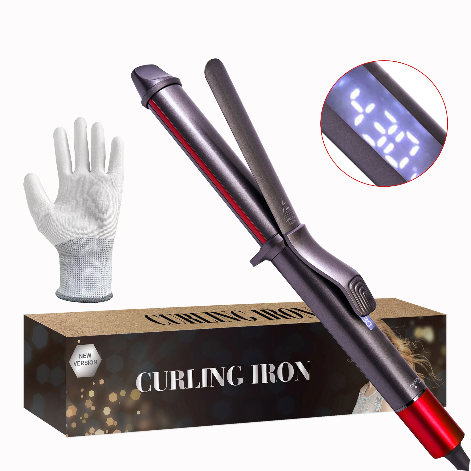 SKIMI Curling Iron, Hair Curlers 1 inch Barrel, Hair Curling Wand with Ceramic Coating, Curling Iron