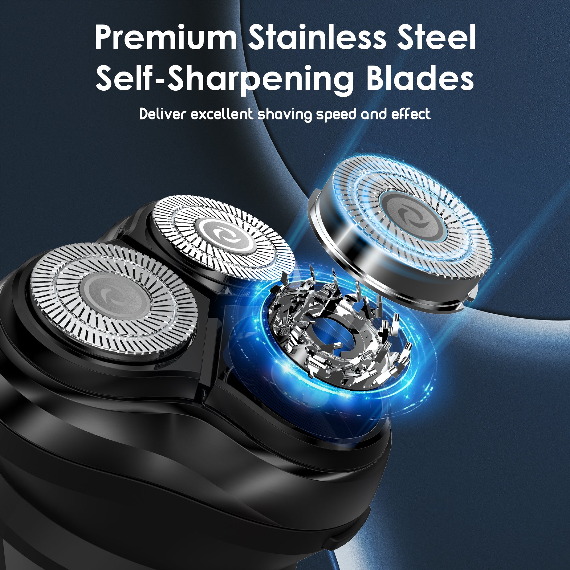 Nicebay Electric Razor, Electric Shavers for Men, Wet/Dry Shaver LED Display/Travel Lock/Type C/Lpx7