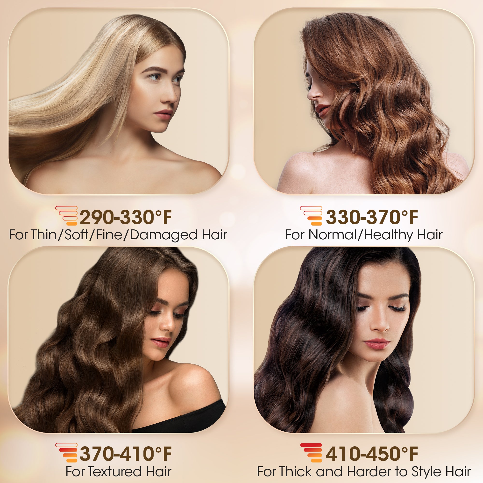 SKIMI Hair Straightener Flat Iron, Hair Straightening, Curling-5 Temp, Fast Heating, Dual Voltage