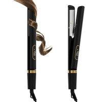 NICEBAY Hair Straightener Flat Iron, Titanium Hair Curler Iron, Fast Heating, 5 Temp Settings, Straightening Iron