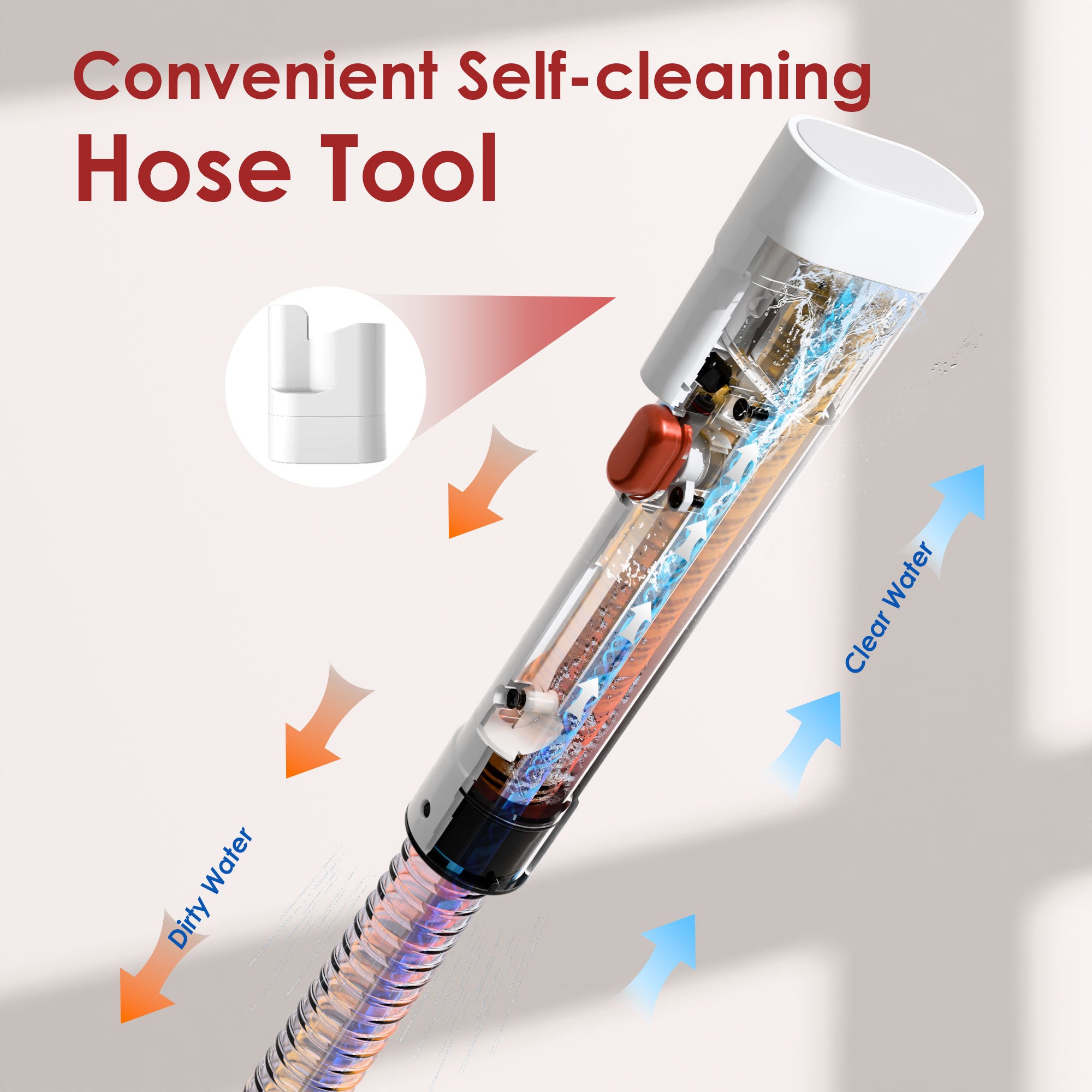 WURESE Portable Carpet Cleaner Machine, Couch Cleaner Machine, 15Kpa Upholstery Washer with 3 Tools, 54oz Large Water Tank, 16.4ft Power Cord, Couches