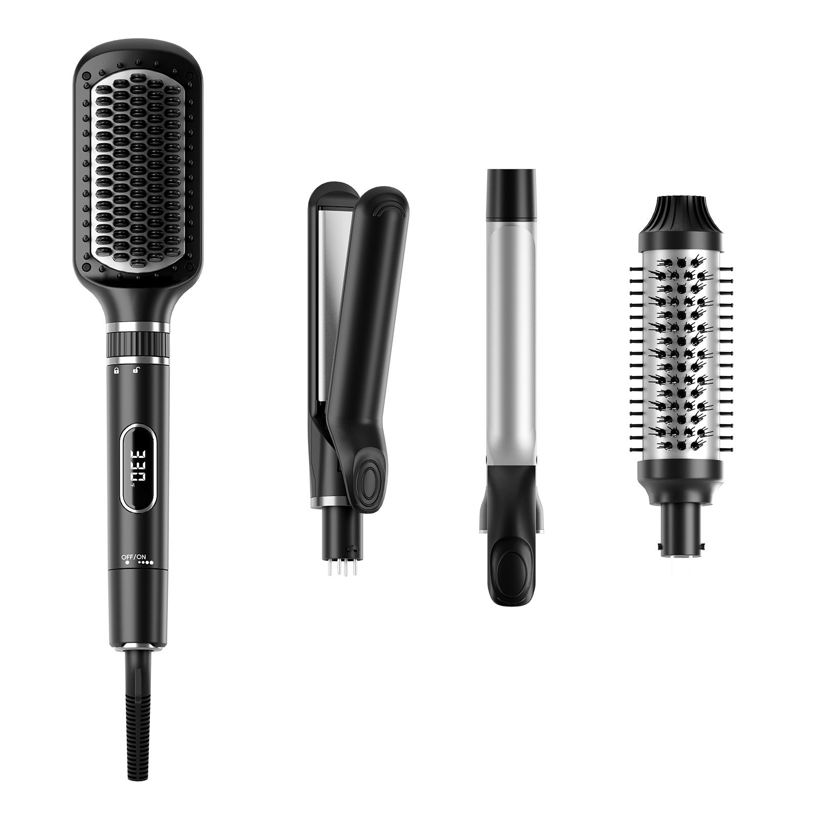 Nicebay Curling Iron, Professional Instant Heat Up Hair Curling Wand Set, Curling Wand