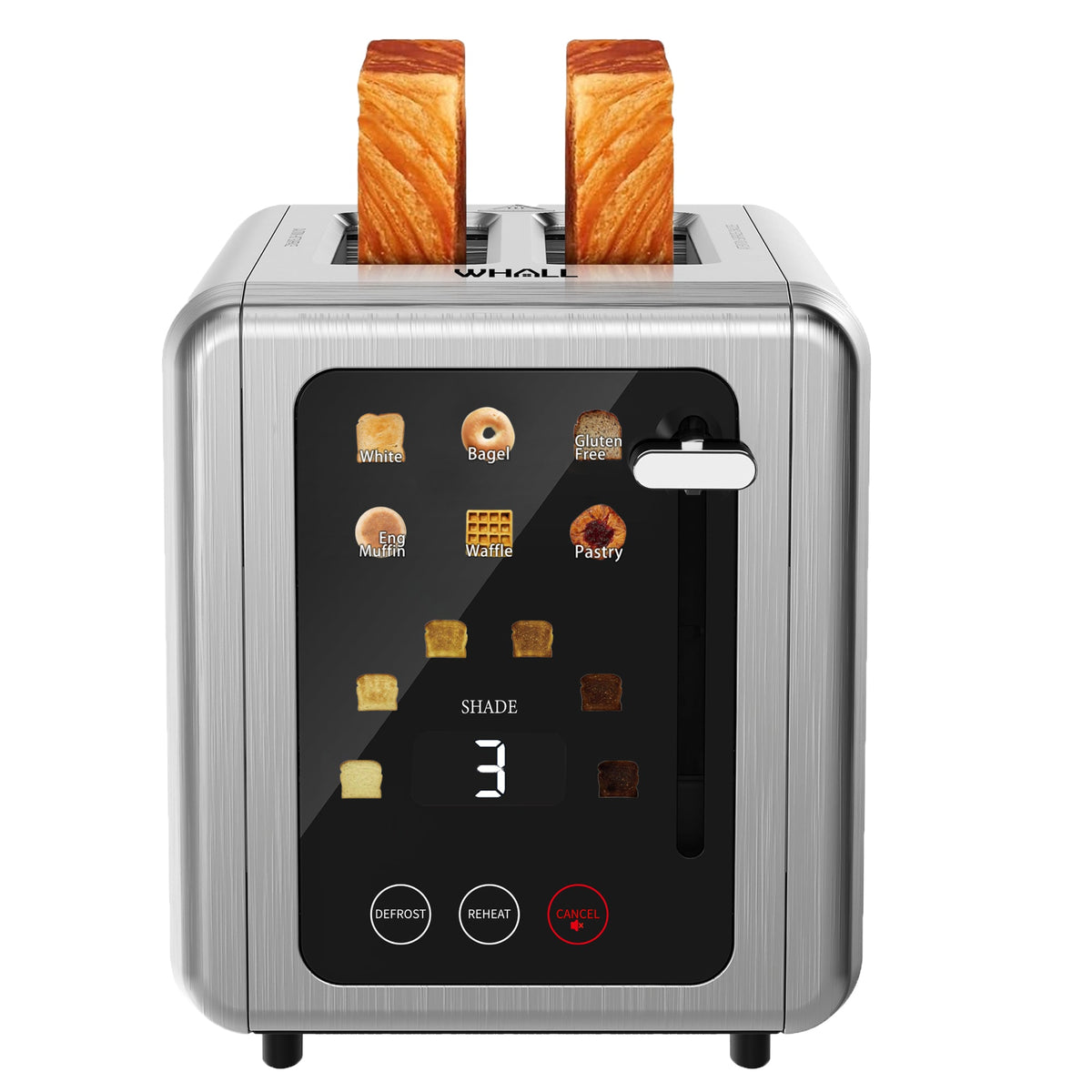 2-Slice Touchscreen Stainless Steel Toaster