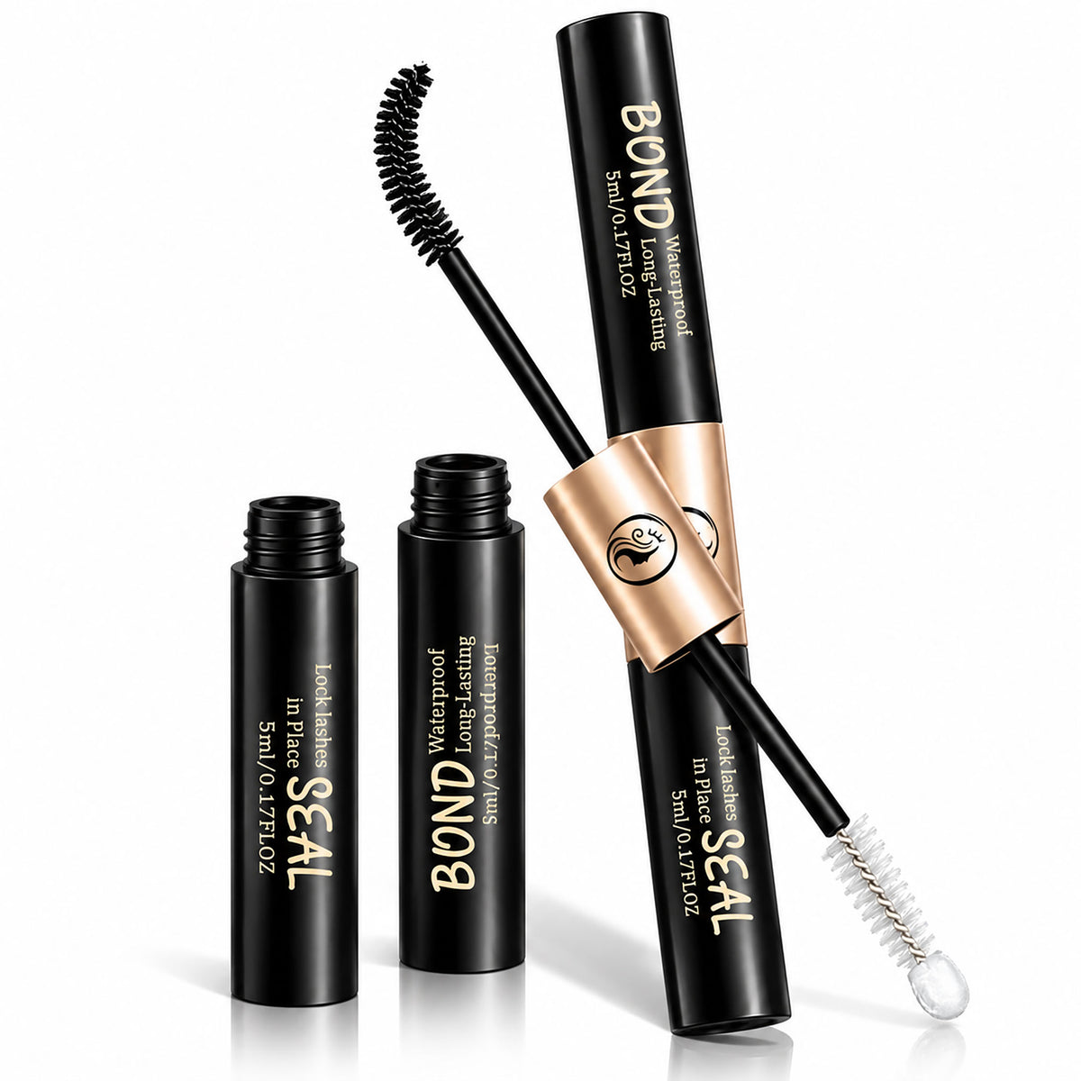NICEBAY Bond & Seal Eyelash Glue Kit - 72H Waterproof Lash Adhesive & Sealer