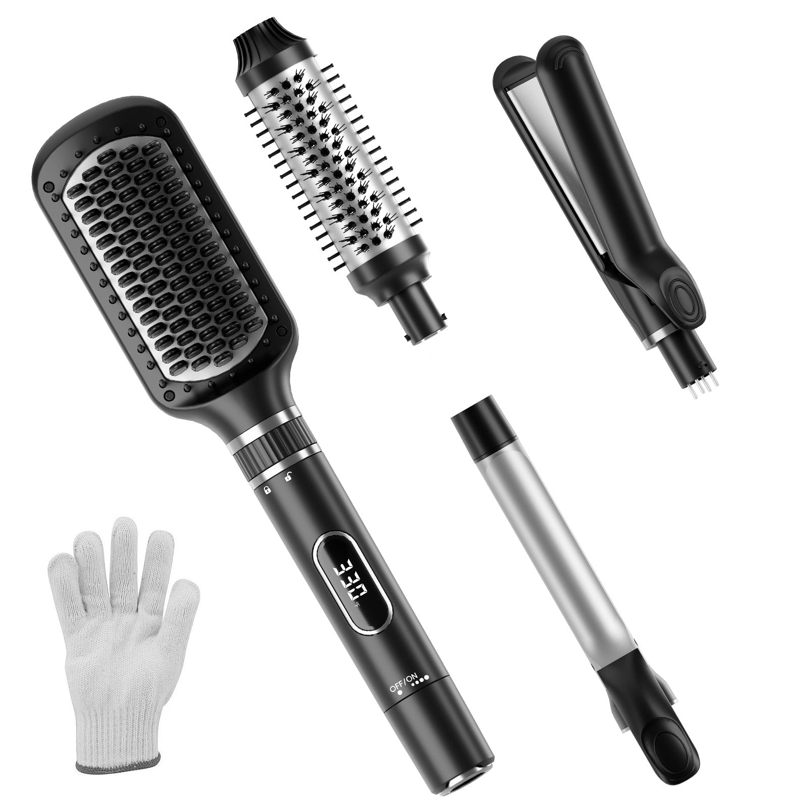 Nicebay Curling Iron, Professional Instant Heat Up Hair Curling Wand Set, Curling