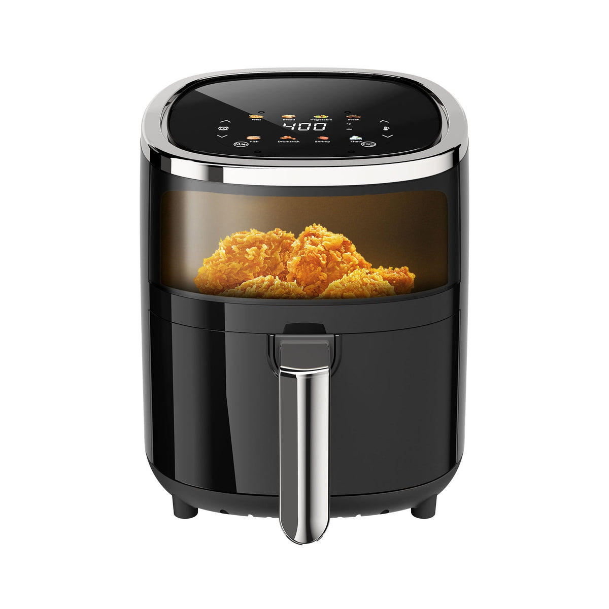4 QT Smart Digital Air Fryer with Color Touchscreen