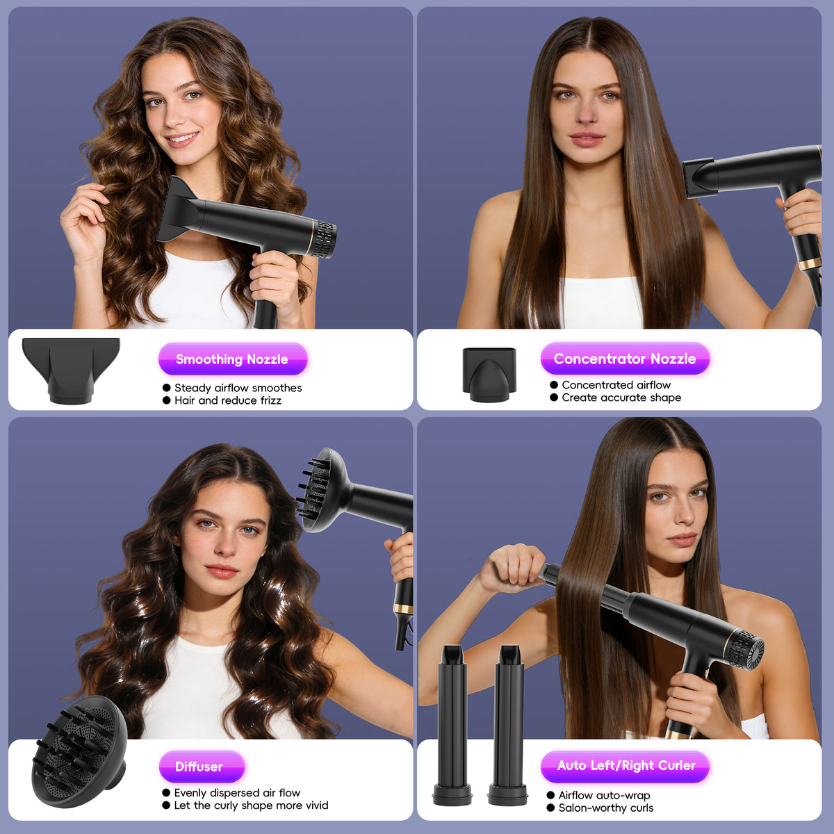 SKIMI Ionic Hair Dryer, High Speed 110000RPM Blow Dryer, Hair Blow Dryer with Diffuser Fast Drying