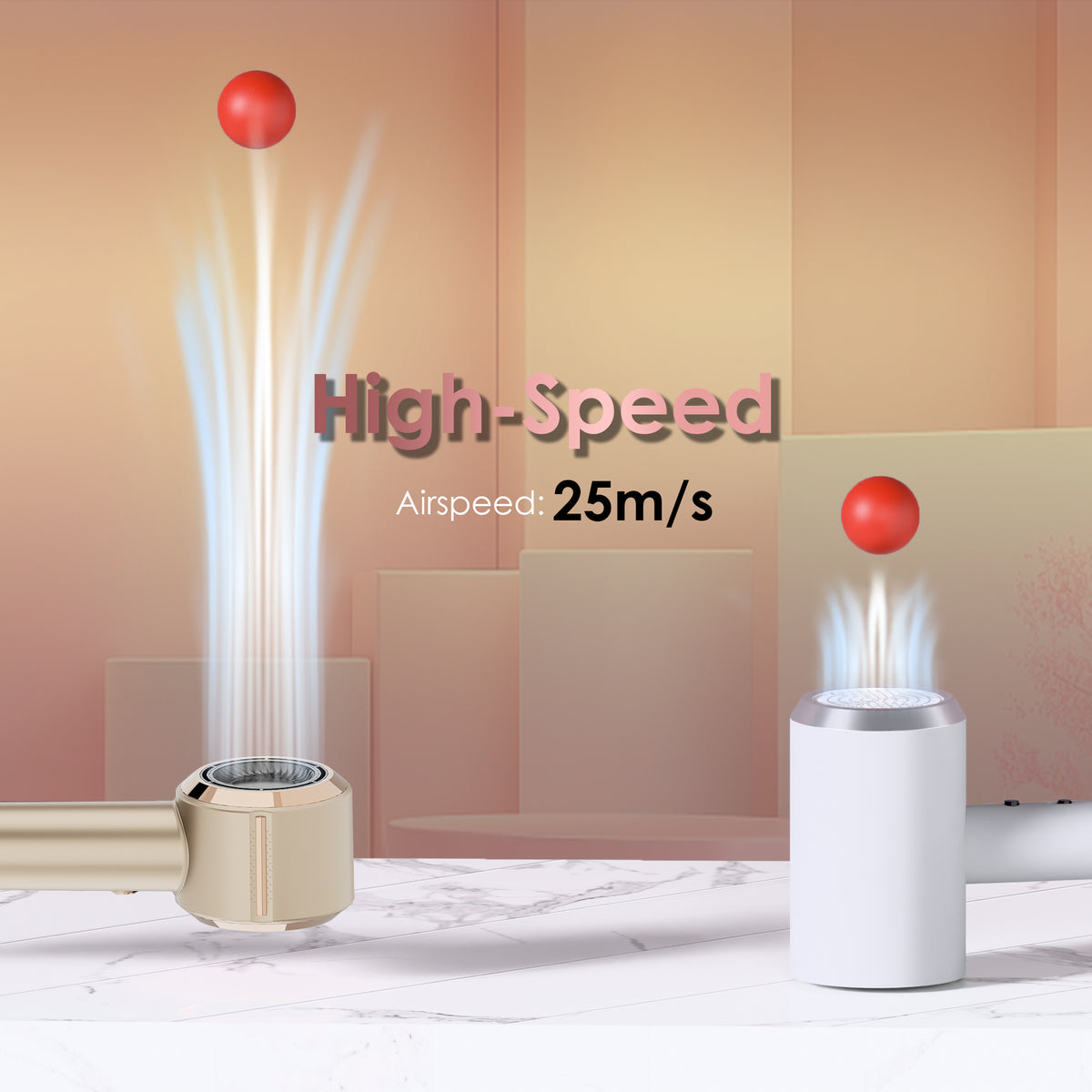 NICEBAY by SKIMI Hair Dryer, Ionic Blow Dryer 110,000 RPM High-Speed Brushless Motor, Travel Mini Hair Dryer, Small Hair Dryer Diffuser
