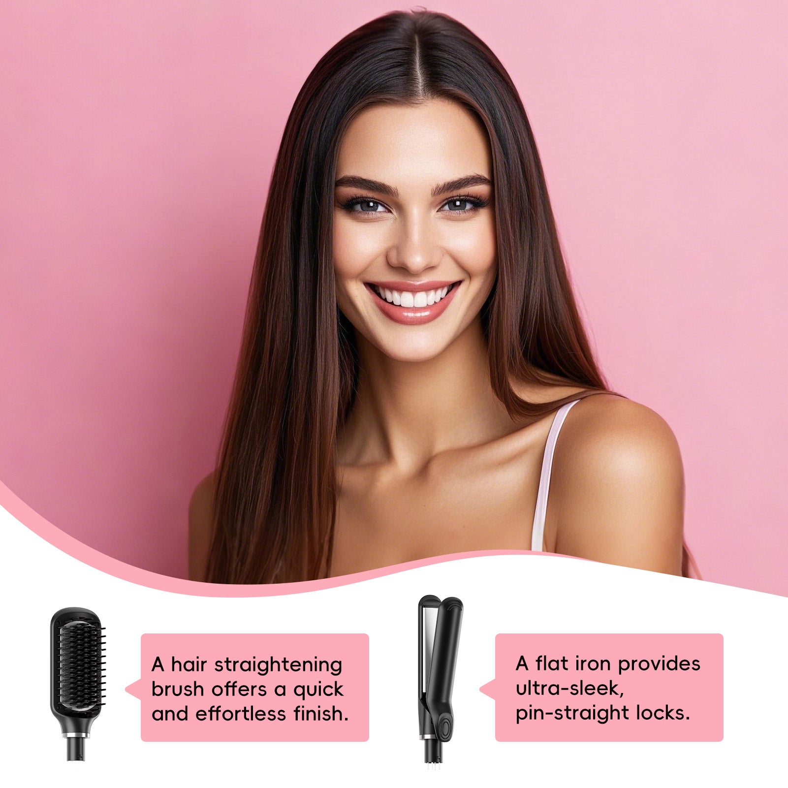 Nicebay Curling Iron, Professional Instant Heat Up Hair Curling Wand Set, Curling