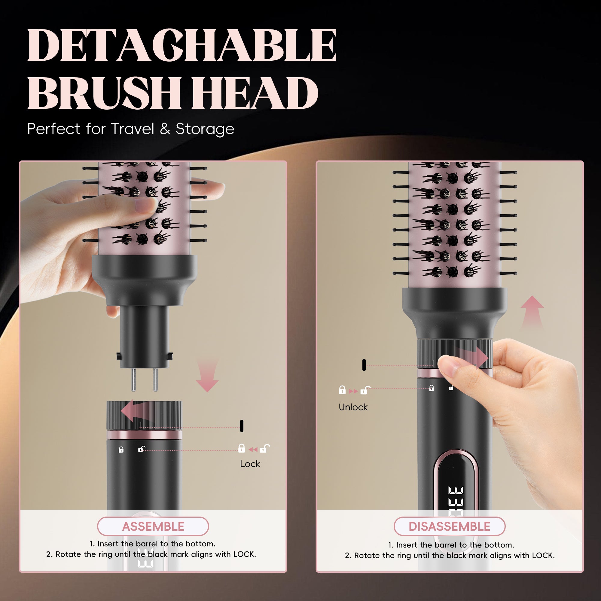 Nicebay Curling Iron, Professional Instant Heat Up Hair Curling Wand Set, Curling Wand