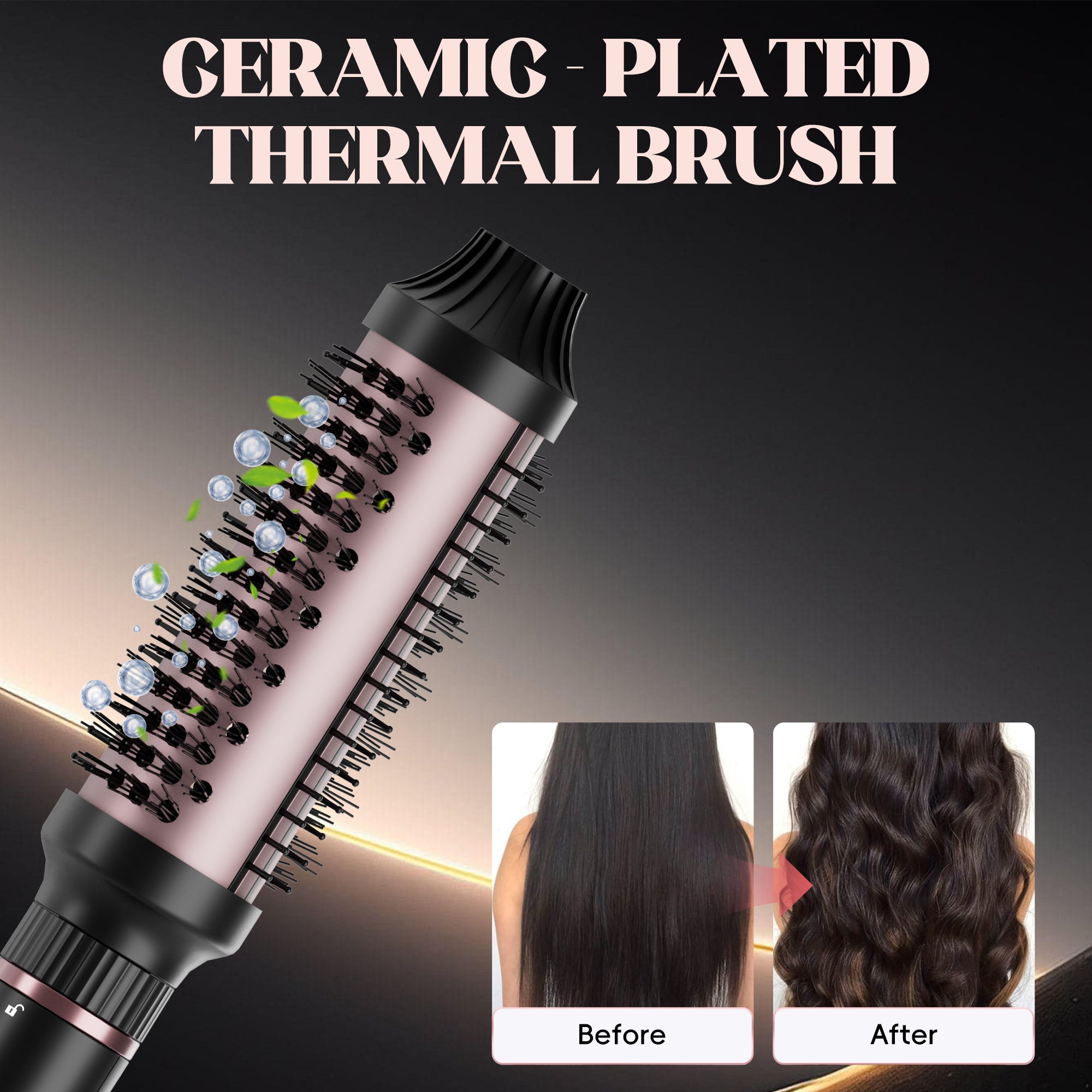 Nicebay Curling Iron, Professional Instant Heat Up Hair Curling Wand Set, Curling Wand