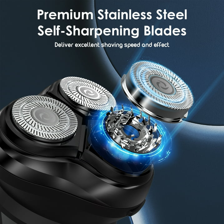 Nicebay Electric Razor, Electric Shavers for Men, Wet/Dry Shaver LED Display/Travel Lock/Type C/Lpx7