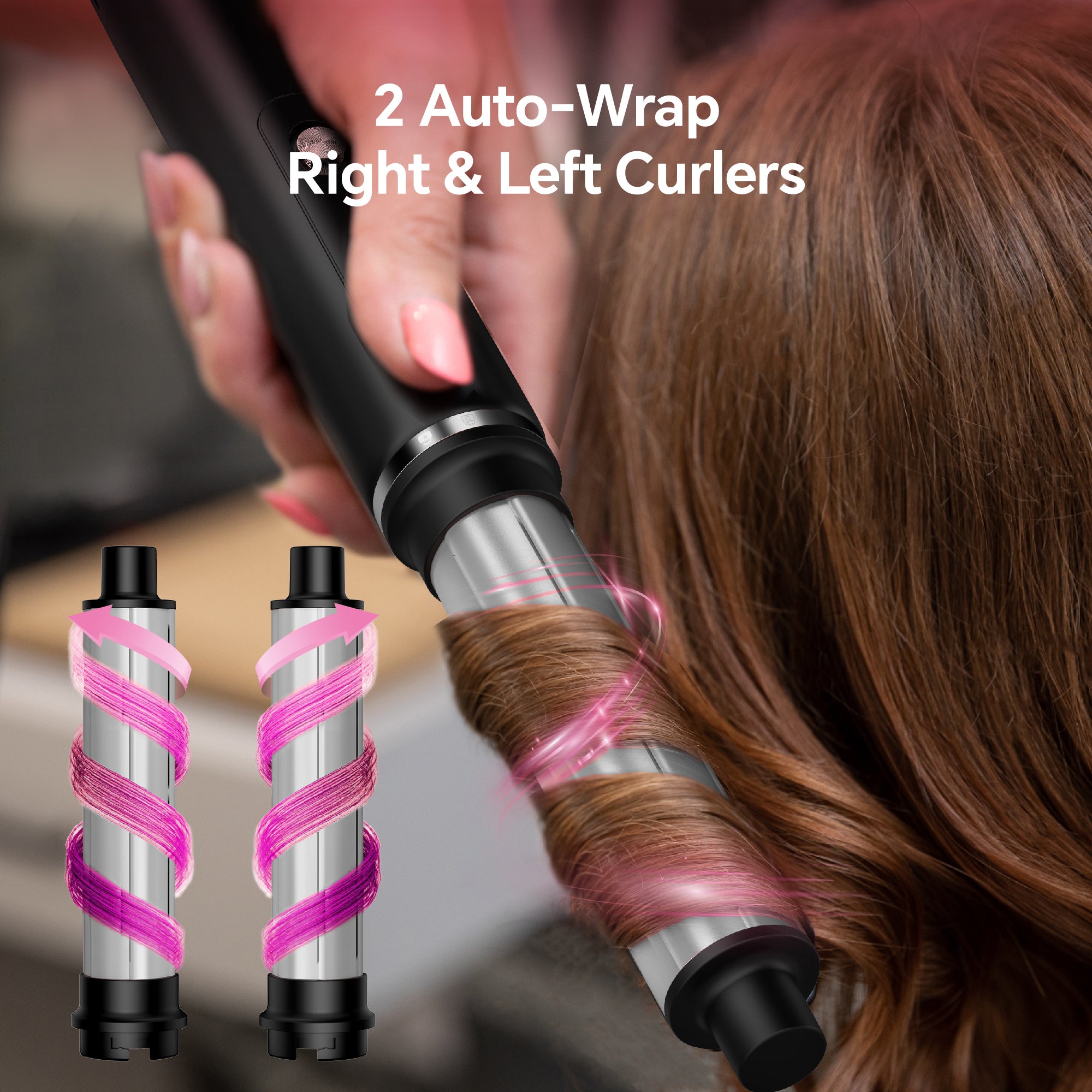 NICEBAY Hair Dryer Brush, Hot Air Brush with 110000RPM Brushless Motor, Blow Dryer 1300W, Plastic