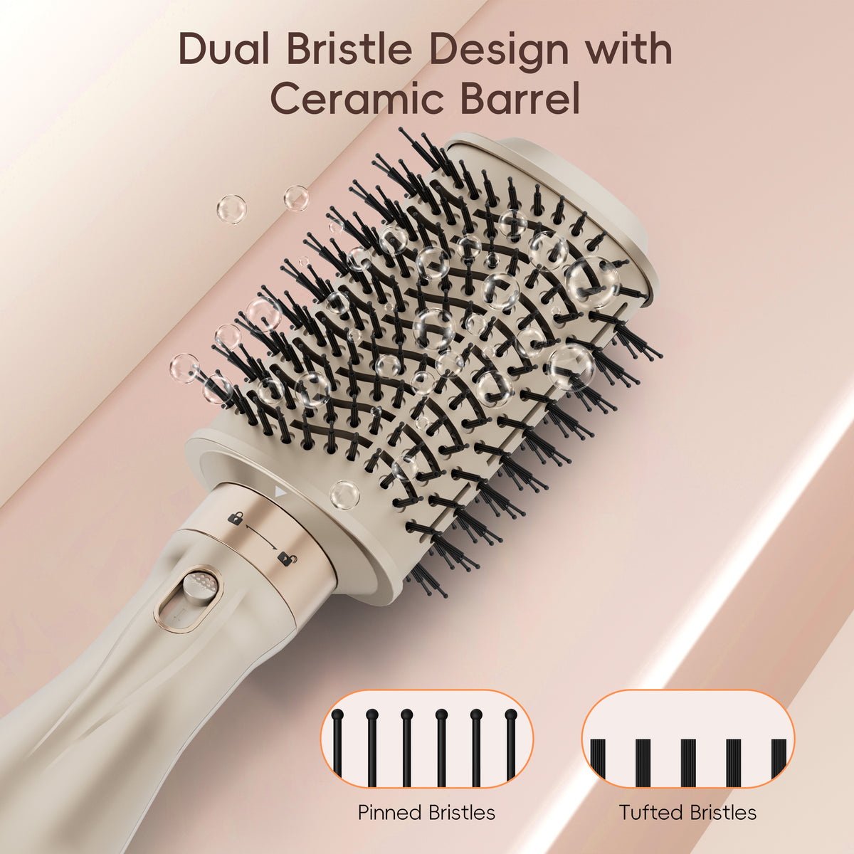SKIMI Hair Dryer Brush, Hot Air Brush, Blow Dryer Brush Tool Set Straightener/Dryer/Curling Plastic