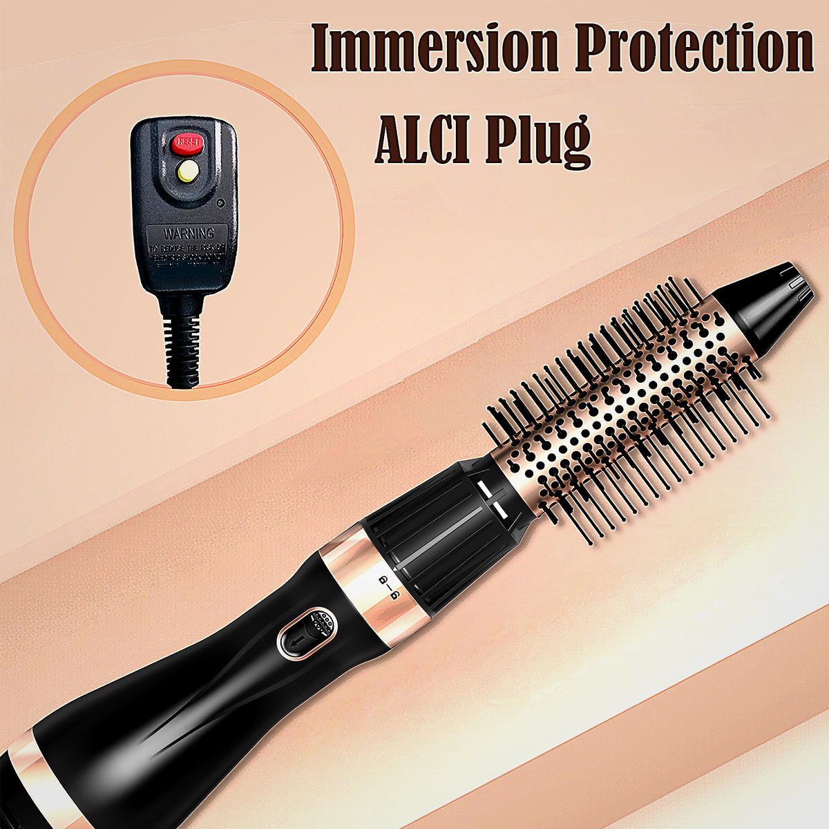 SKIMI Hair Dryer Brush, Hot Air Brush, Blow Dryer Brush Tool Set Straightener/Dryer/Curling Plastic, Curling Brush Hair Dryer
